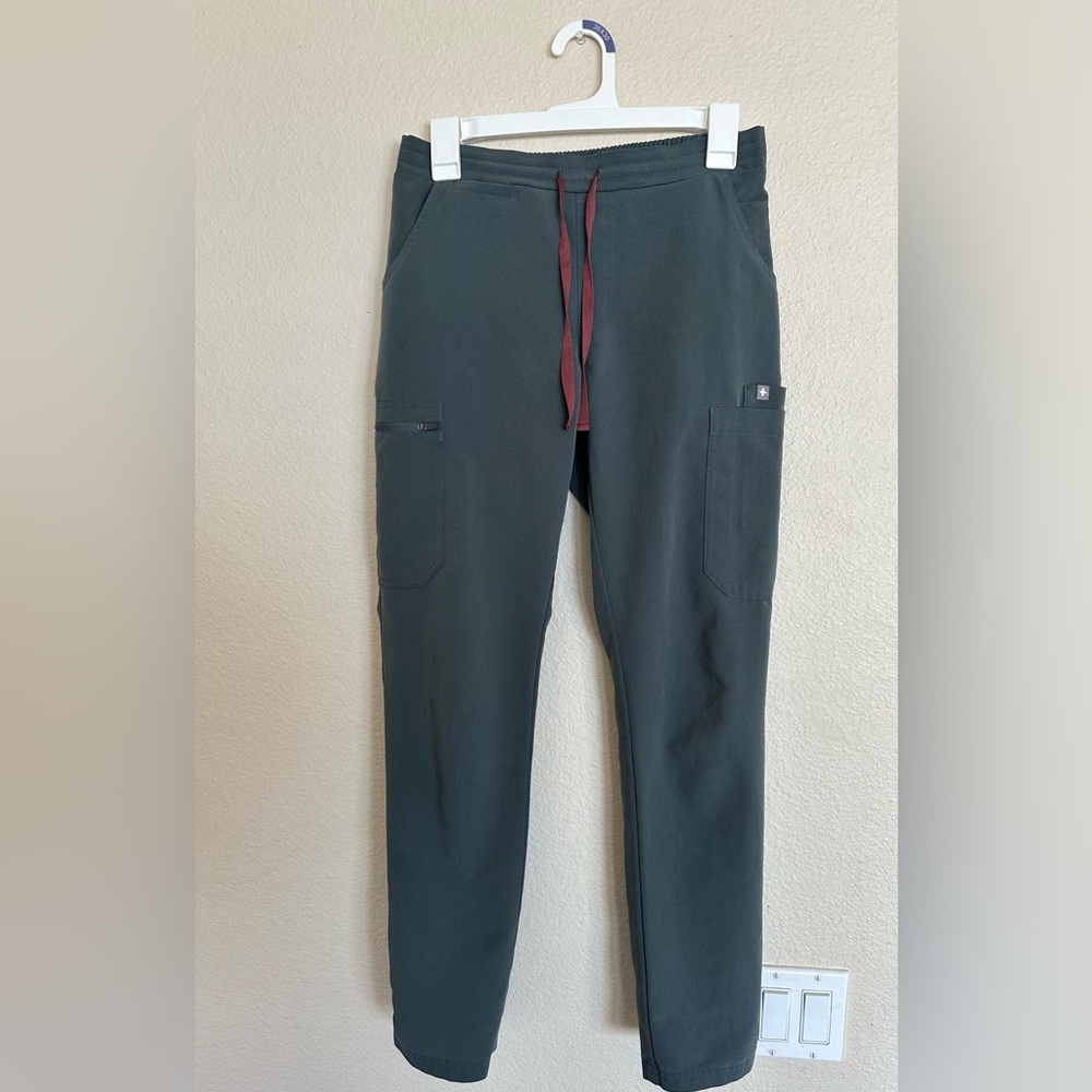 FIGS Women's Yola Skinny Scrub Pants, high-waisted yoga waistband xs